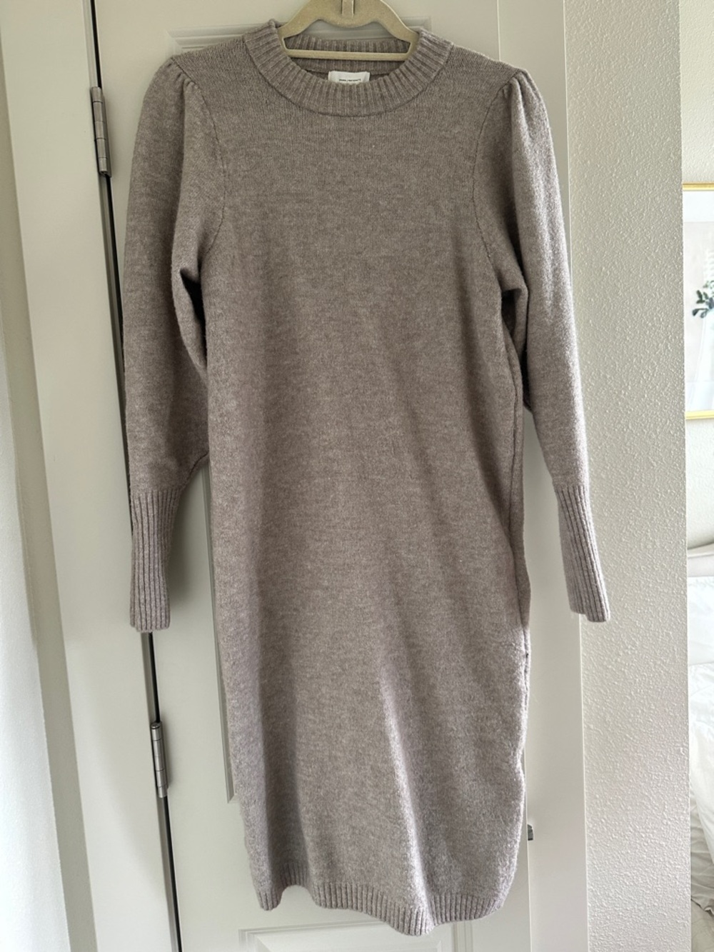 H&M Neutral Taupe Knit Sweater Dress Maternity